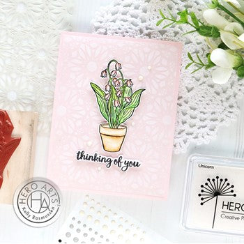Hero Arts Rubber Stamp Lily of the Valley H6487 thinking of you