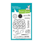 Lawn Fawn How You Bean? Buttons Add-On Clear Stamps lf3063