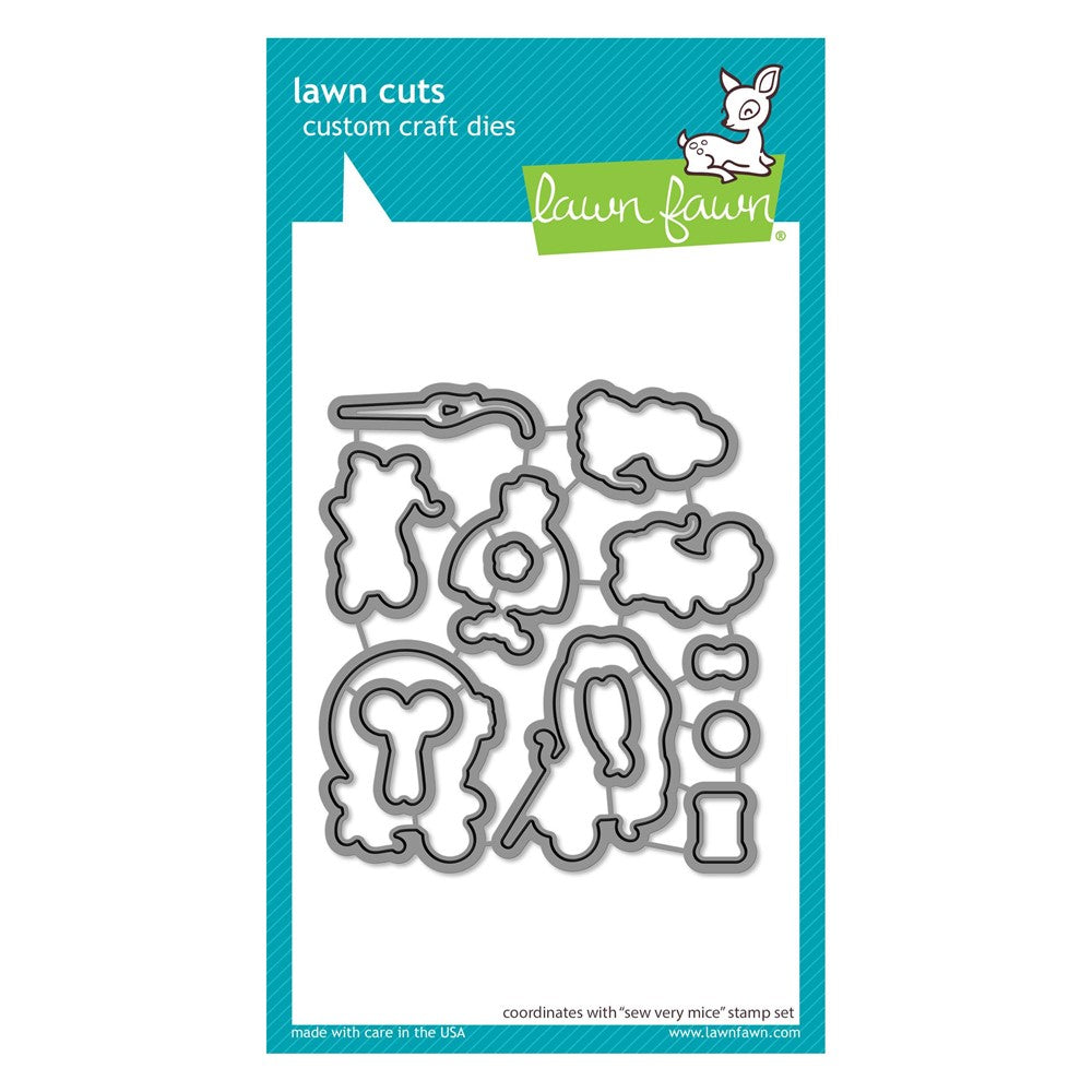 Lawn Fawn Sew Very Mice Dies lf3062