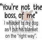 Riley and Company Funny Bones You're Not The Boss of Me Cling Rubber Stamp RWD-1112