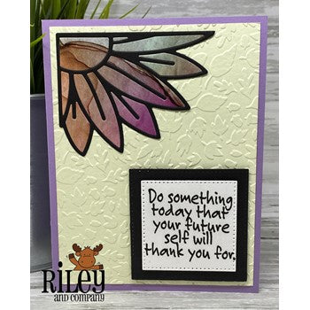 Riley and Company Funny Bones Do Something Today Cling Rubber Stamp RWD-1119 bloom