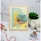 Riley and Company Funny Bones Beer N Sunshine Cling Rubber Stamp RWD-1114 circle