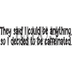 Riley and Company Funny Bones Be Caffeinated Cling Rubber Stamp RWD-1118