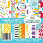 La-La Land Crafts Color Me Happy 6x6 inch Paper Pack DP032