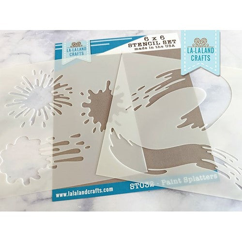 La-La Land Crafts Paint Splatters Stencils ST032