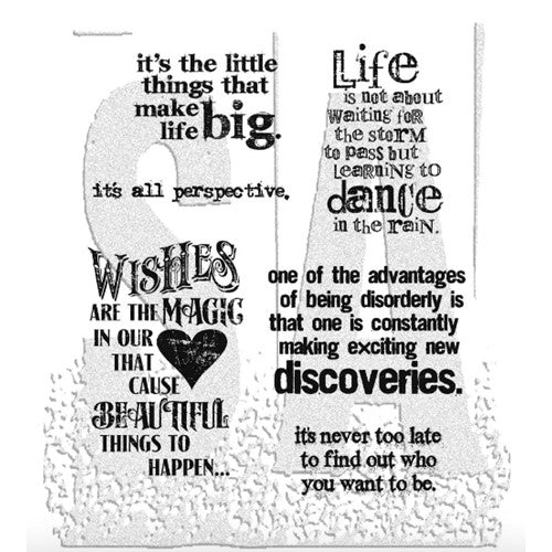 Simon Says Stamp! Tim Holtz Cling Rubber Stamps GOOD THOUGHTS CMS085