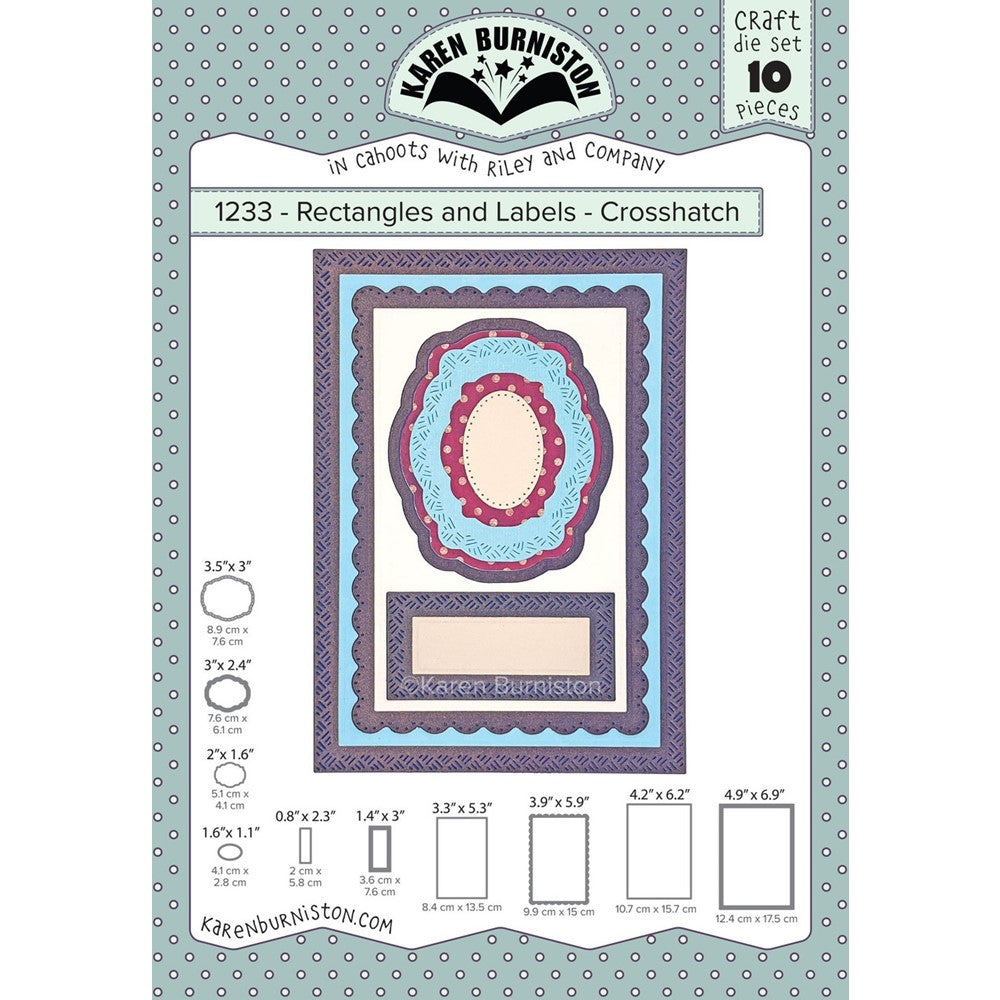 Karen Burniston Rectangles and Labels Dies 1233