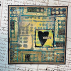 Paper Artsy France Papillon Cling Stamps fp032 heart