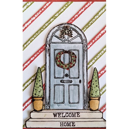 Paper Artsy Eclectica3 Scrapcosy Cling Stamps esc40 door