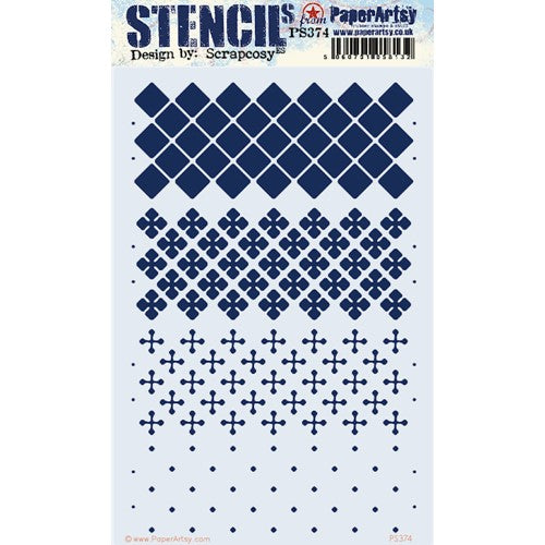 Paper Artsy Eclectica3 Scrapcosy Large Stencil ps374