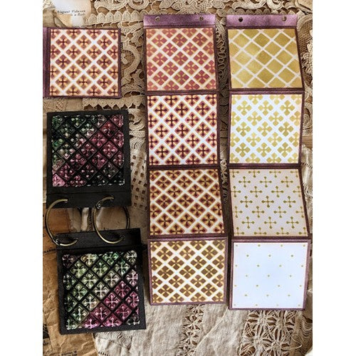 Paper Artsy Eclectica3 Scrapcosy Large Stencil ps374 tiles