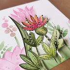 Paper Artsy JOFY Large Stencil ps372 leaves