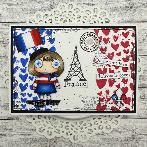 AALL & Create FRANCE A7 Clear Stamps aall879 hearts
