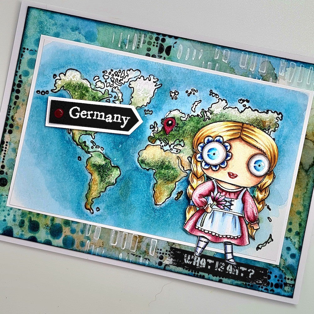 AALL & Create GERMANY A7 Clear Stamps aall880 map