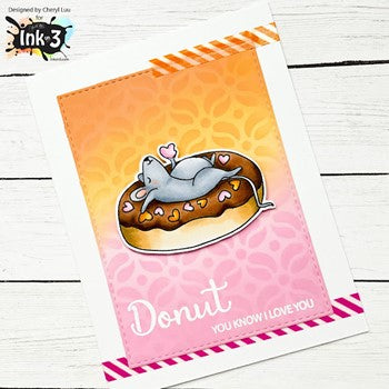 Inkon3 Donut You Know Clear Stamps 99321 Donut