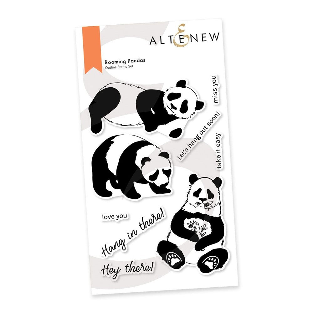 Altenew Roaming Pandas Clear Stamp Set Altenew Roaming Pandas Clear Stamp Set