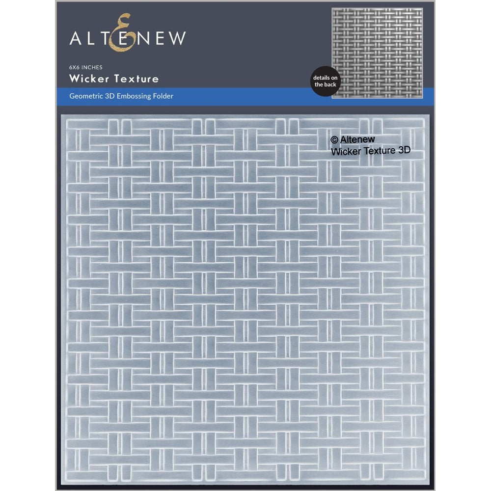 Altenew Wicker Texture 3D Embossing Folder ALT7661