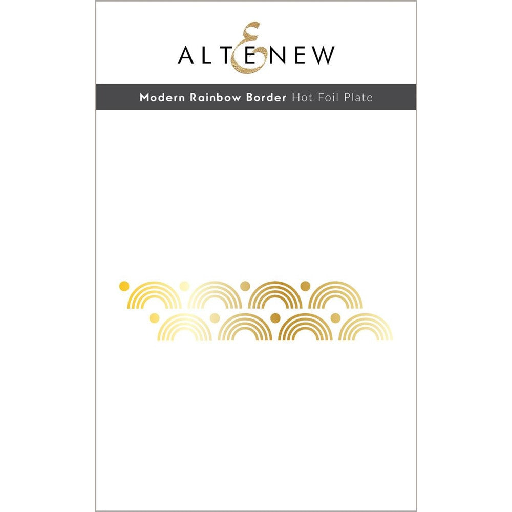 Altenew Modern Rainbow Border Hot Foil Plate ALT7660