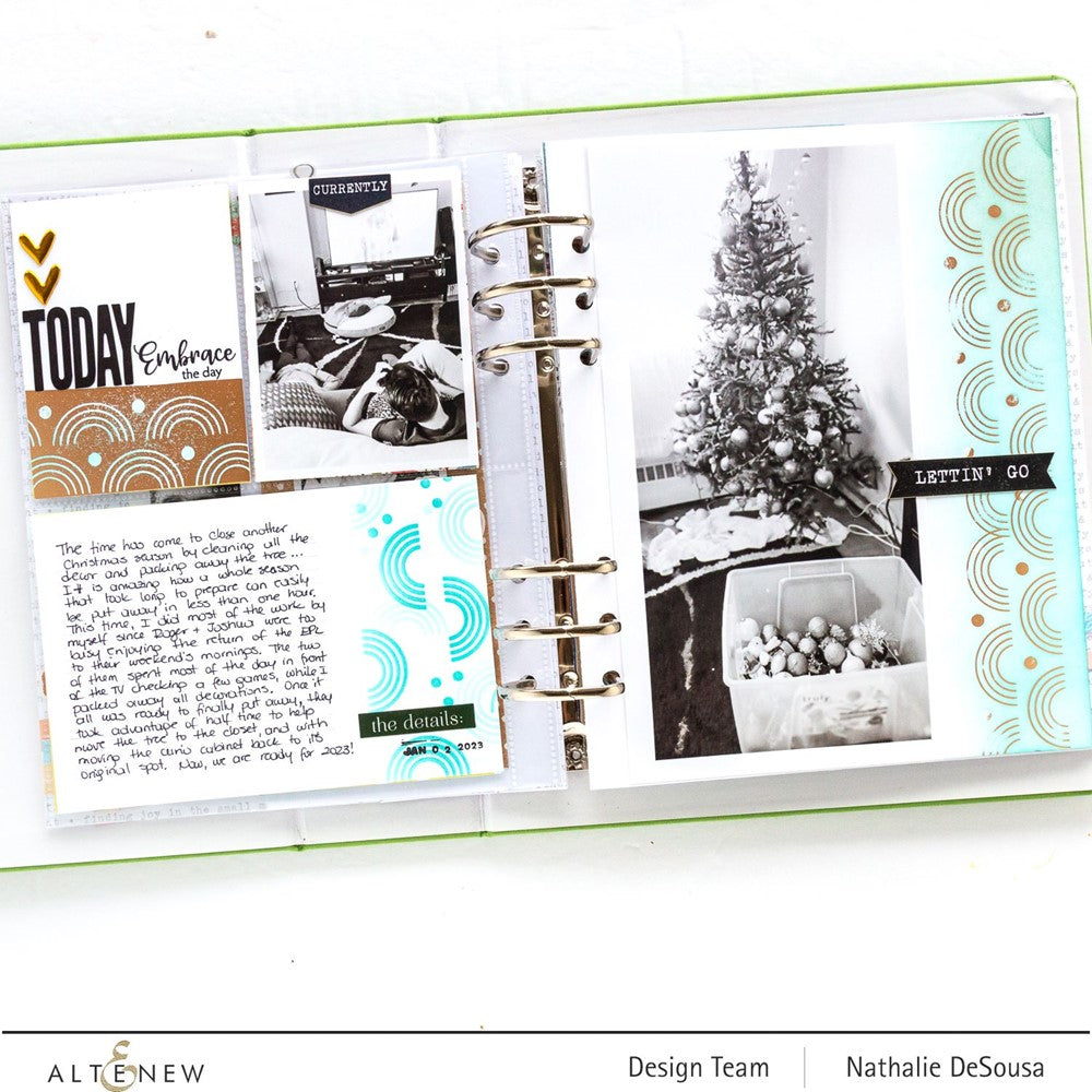 Altenew Modern Rainbow Border Hot Foil Plate ALT7660 book