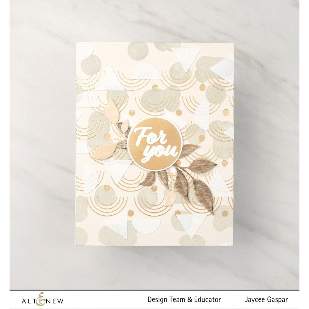 Altenew Modern Rainbow Border Hot Foil Plate ALT7660 for you