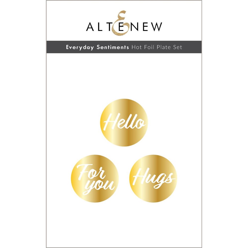 Altenew Everyday Sentiments Hot Foil Plates ALT7659