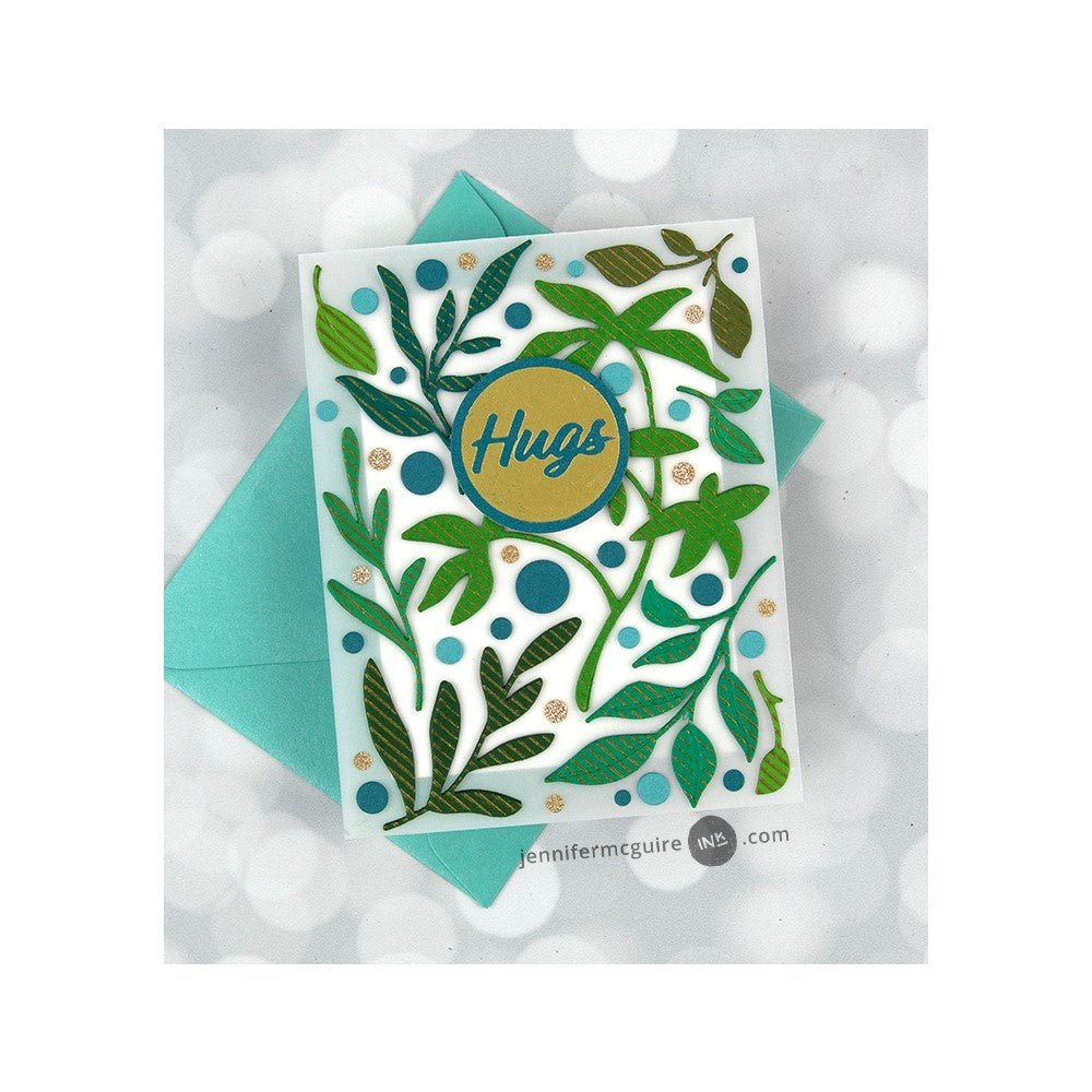 Altenew Everyday Sentiments Hot Foil Plates ALT7659 vines | color-code:ALT02