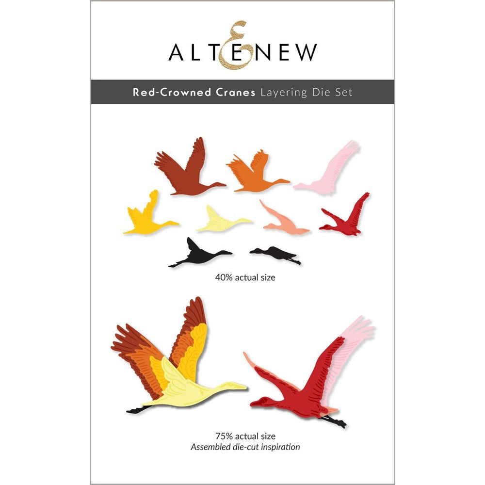 Altenew Red Crowned Cranes Layering Dies ALT7657