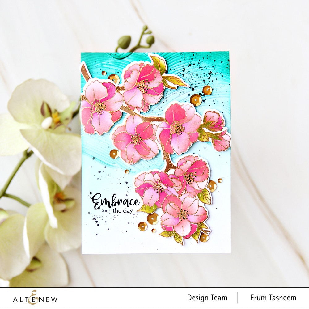 Altenew From Land to Sea 3D Embossing Folder ALT7656 embrace the day