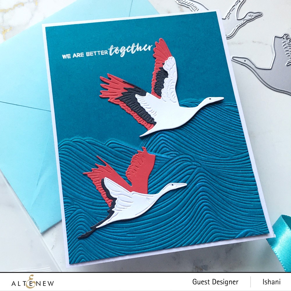 Altenew From Land to Sea 3D Embossing Folder ALT7656 birds