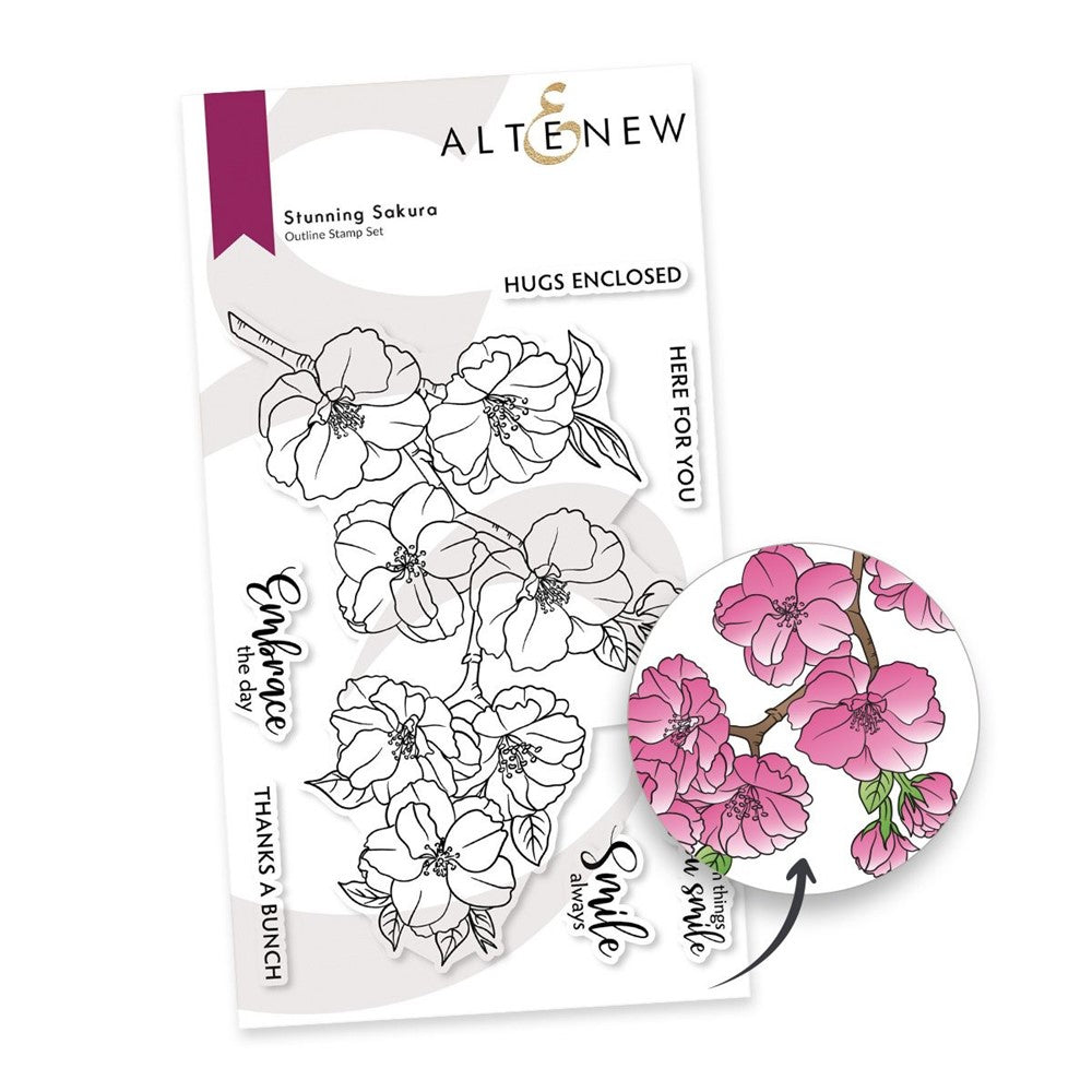 Altenew Stunning Sakura Clear Stamps ALT7653