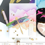 Altenew Delicate Dragonflies Dies ALT7649 mountains