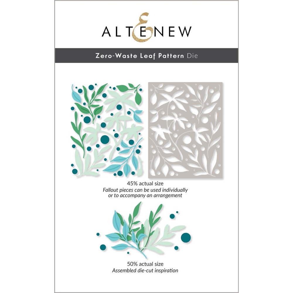 Altenew Zero Waste Leaf Pattern Die ALT7640