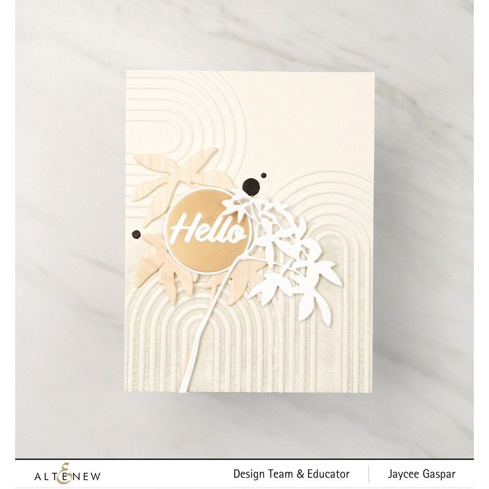Altenew Zero Waste Leaf Pattern Die ALT7640 hello