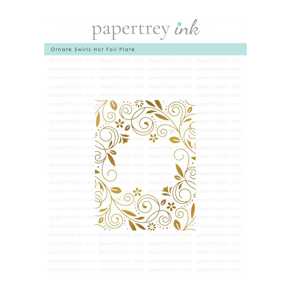 Papertrey Ink Ornate Swirls Hot Foil Plate PTIF-0008