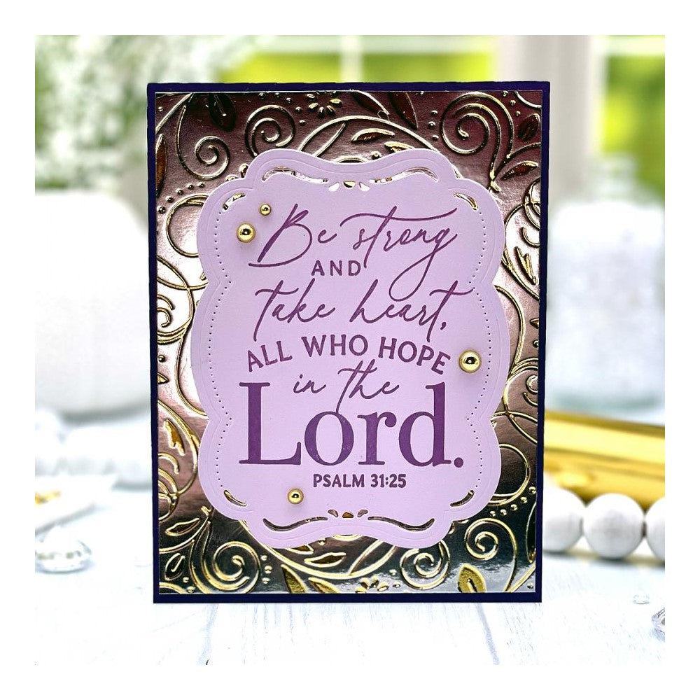 Papertrey Ink Psalm Reflections February Clear Stamps 1483 embellishments