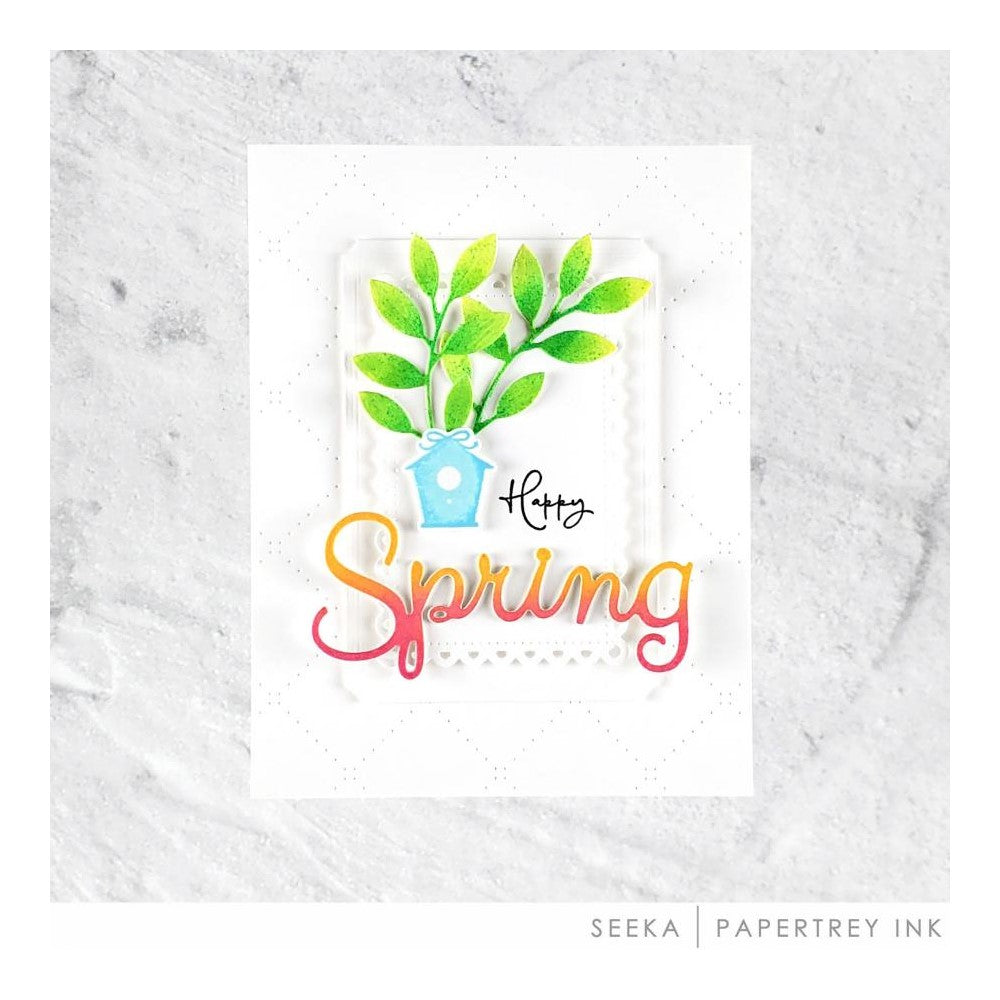 Papertrey Ink Larger Than Life Spring Clear Stamps 1482 leaves