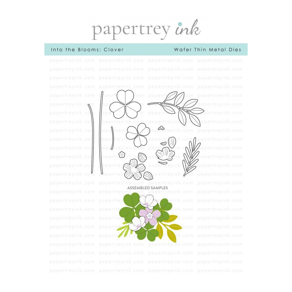 Papertrey Ink Into the Blooms Clover Dies PTI-0569