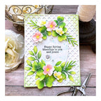 Papertrey Ink Into the Blooms Clover Dies PTI-0569 lattice