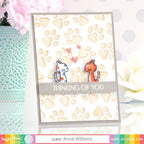 Waffle Flower Paw Print Texture Dies 421270 Thinking of You