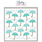 Pretty Pink Posh Layered Umbrellas Stencils Umbrellas