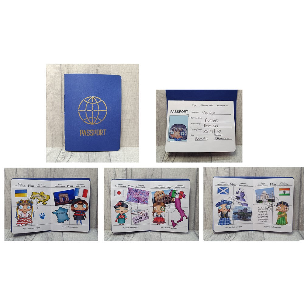 AALL & Create Japan A7 Clear Stamps aall885 passport