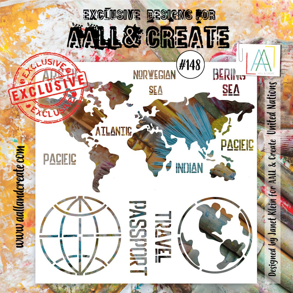 AALL & Create United Nations 6x6 Stencil aal148