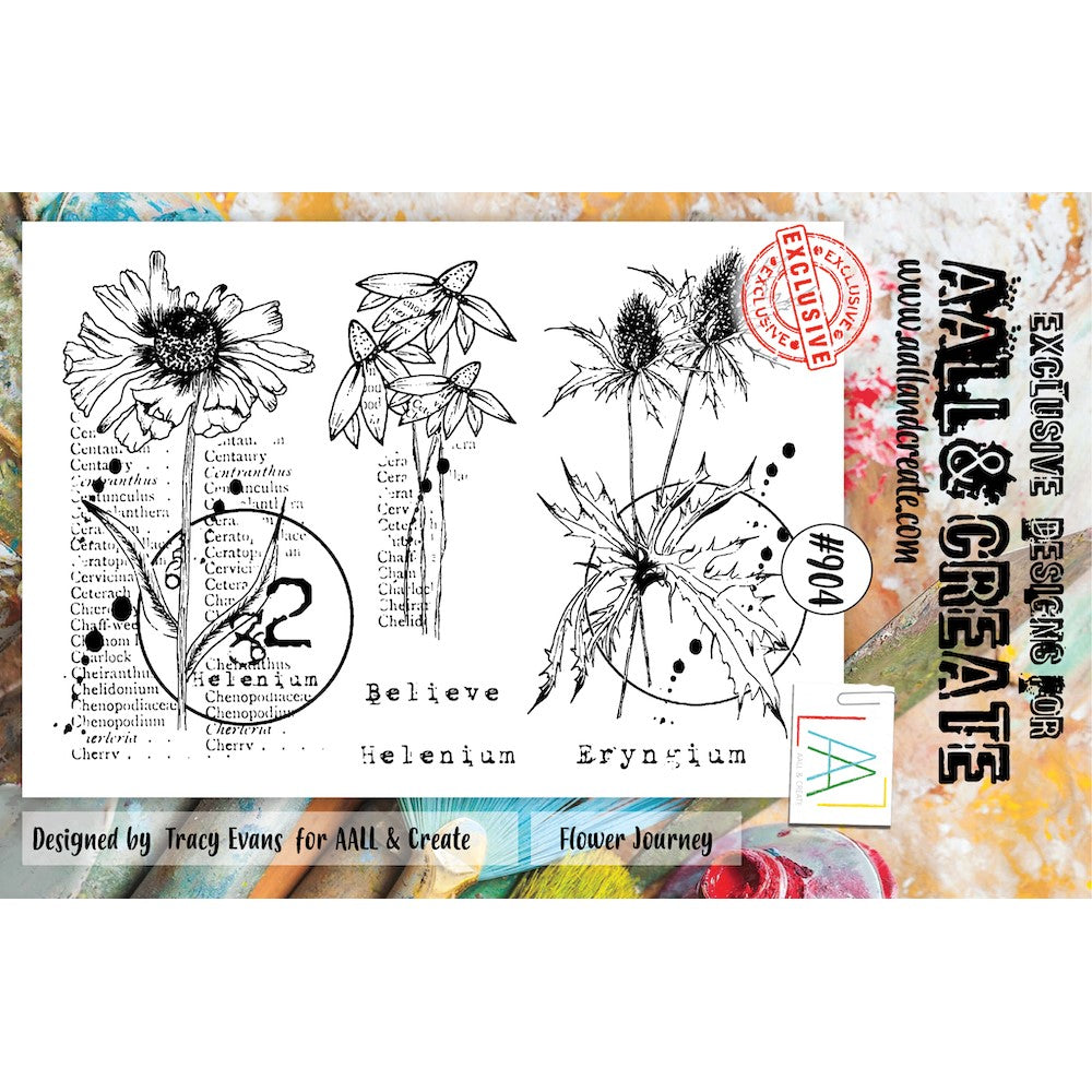 AALL & Create Flower Journey A5 Clear Stamps aall904