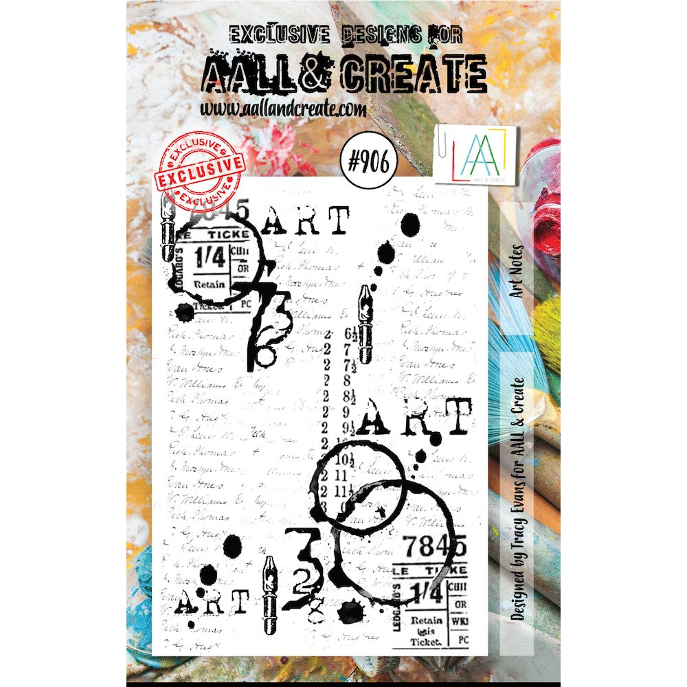 AALL & Create Art Notes A7 Clear Stamp aall906