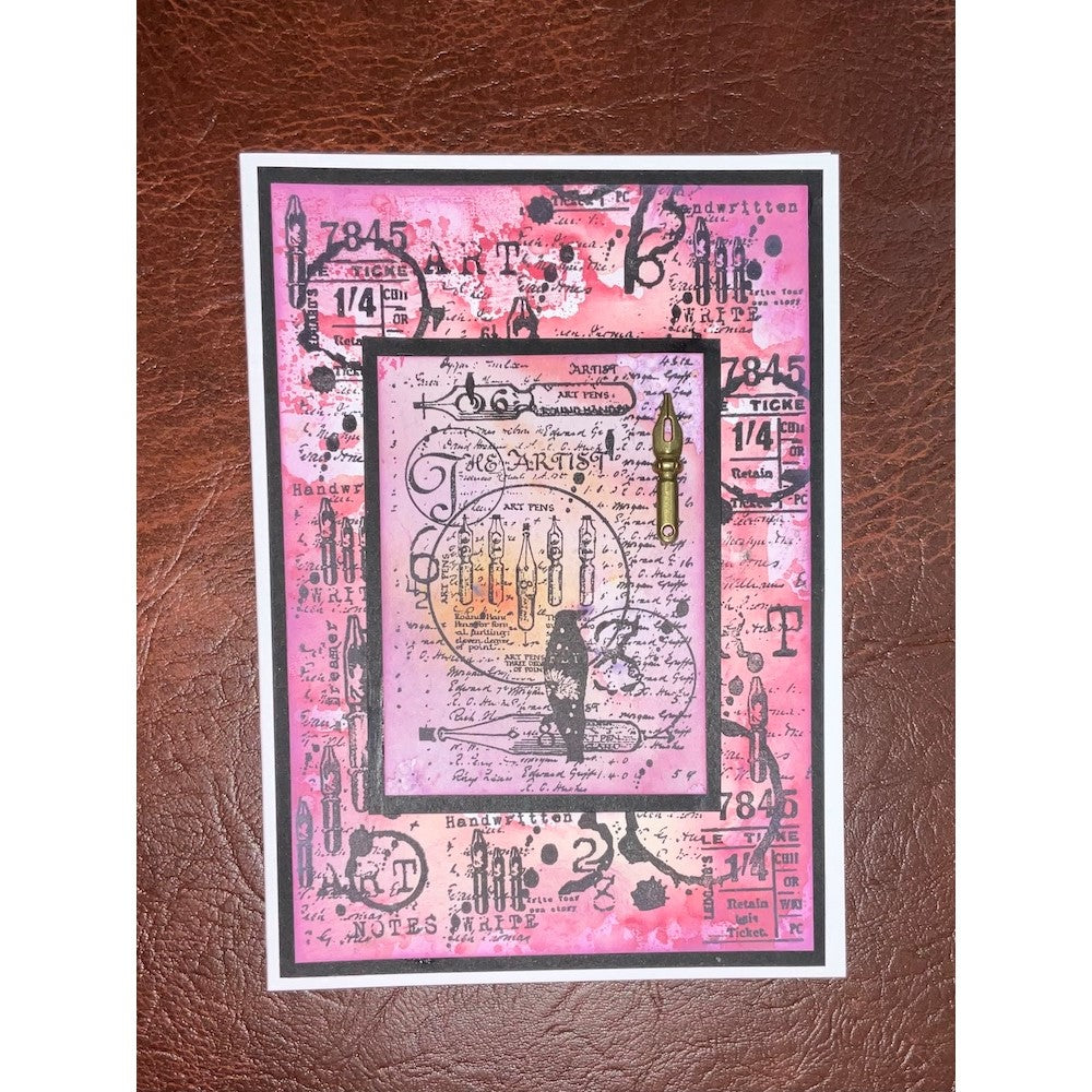 AALL & Create Art Notes A7 Clear Stamp aall906 pink