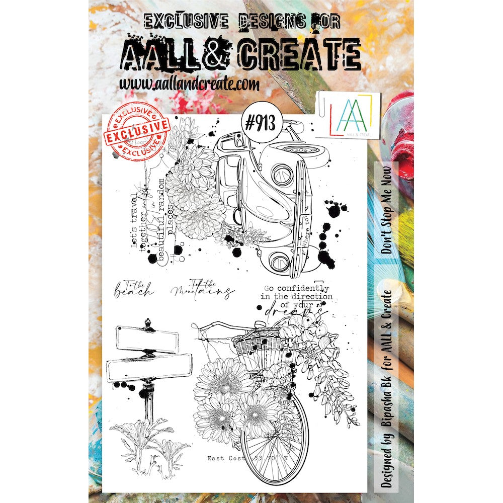 AALL & Create Don't Stop Me Now A5 Clear Stamps aall913