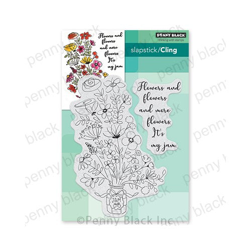Penny Black Cling Stamps Flowers and Flowers 40-838