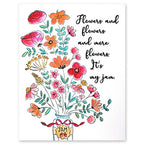 Penny Black Cling Stamps Flowers and Flowers 40-838 jar