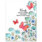 Penny Black Cling Stamps Flowers and Flowers 40-838 butterflies