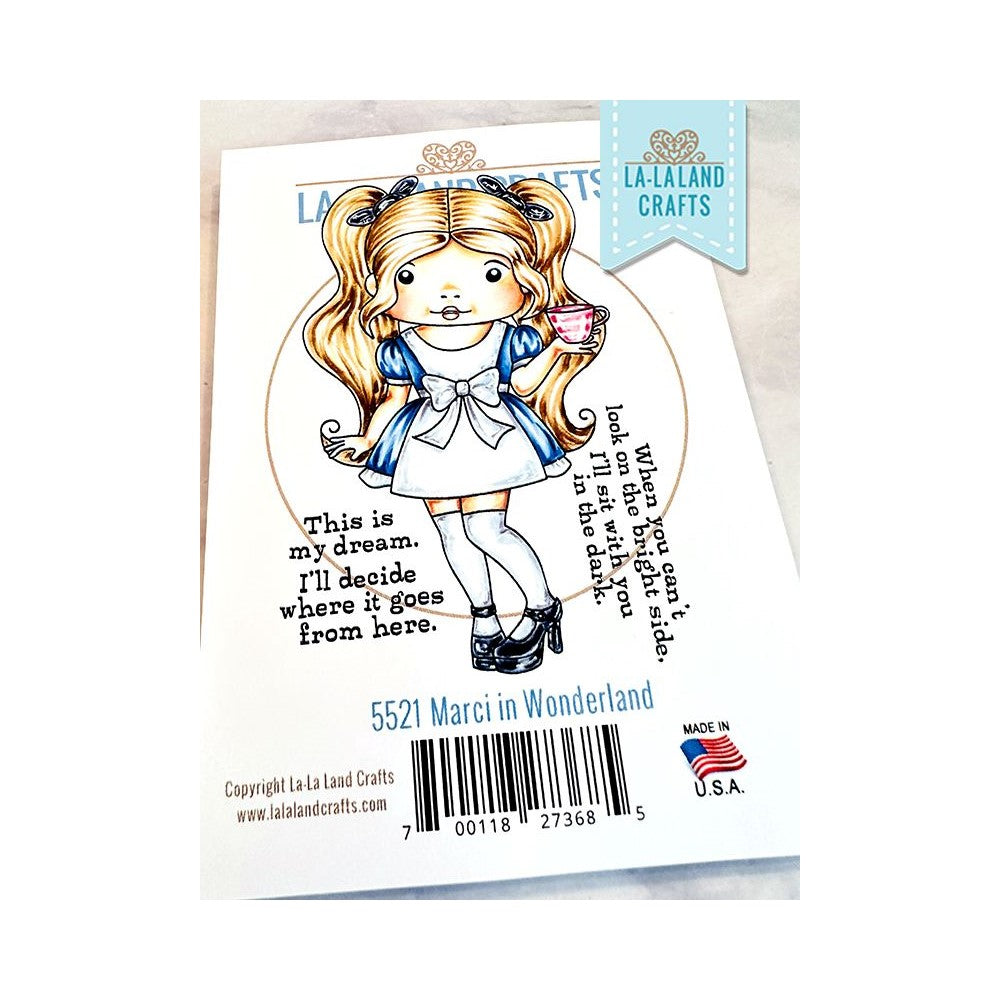 La-La Land Crafts Cling Stamps Marci in Wonderland 5521